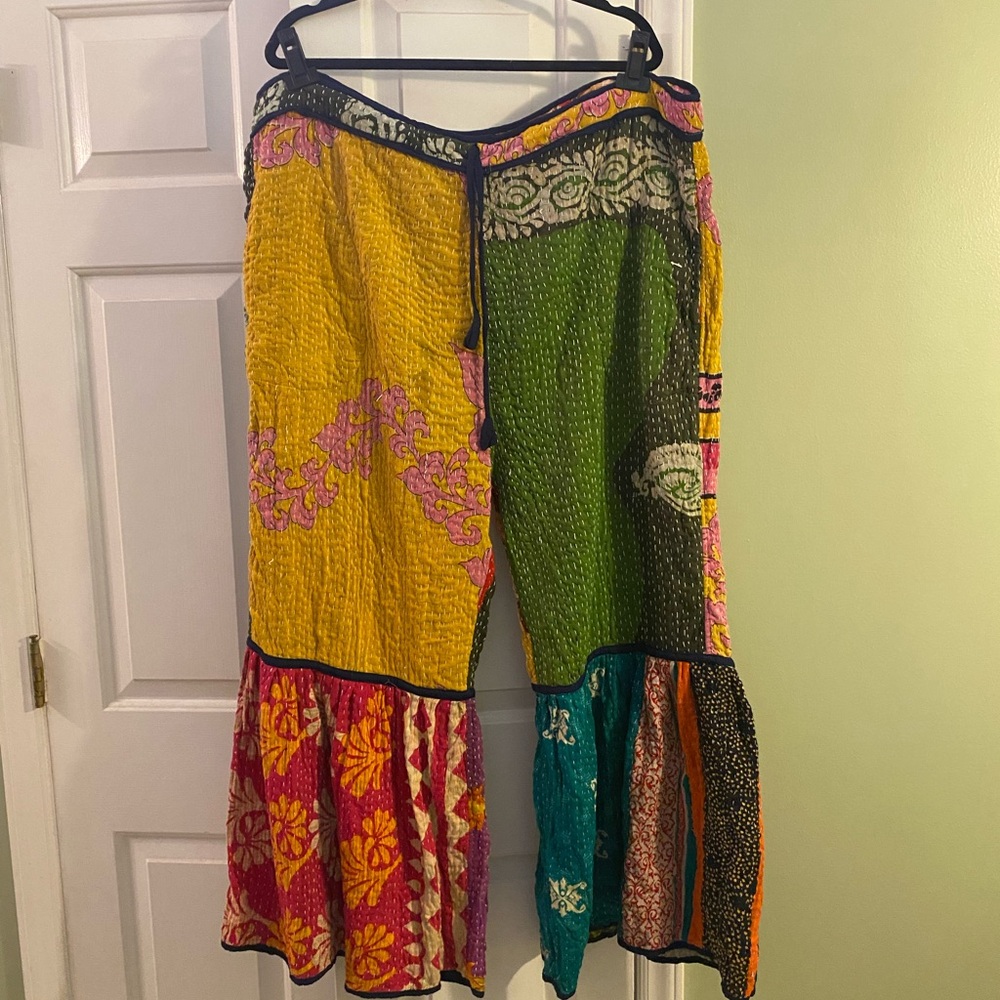 Colorful Kantha Karma Kantha Pants plus size XXXL New Without Tag